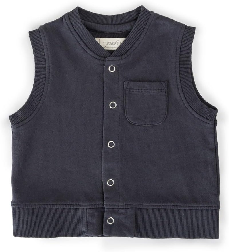 PEHR French Terry Patch Pocket Vest - Image 1